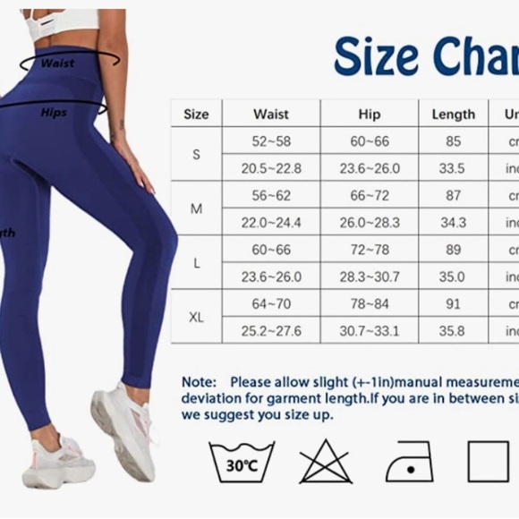 Vozobi TIK Tok Women's High Waist Yoga Pants Tummy Control Workout Leggings NWOT - Picture 5 of 13